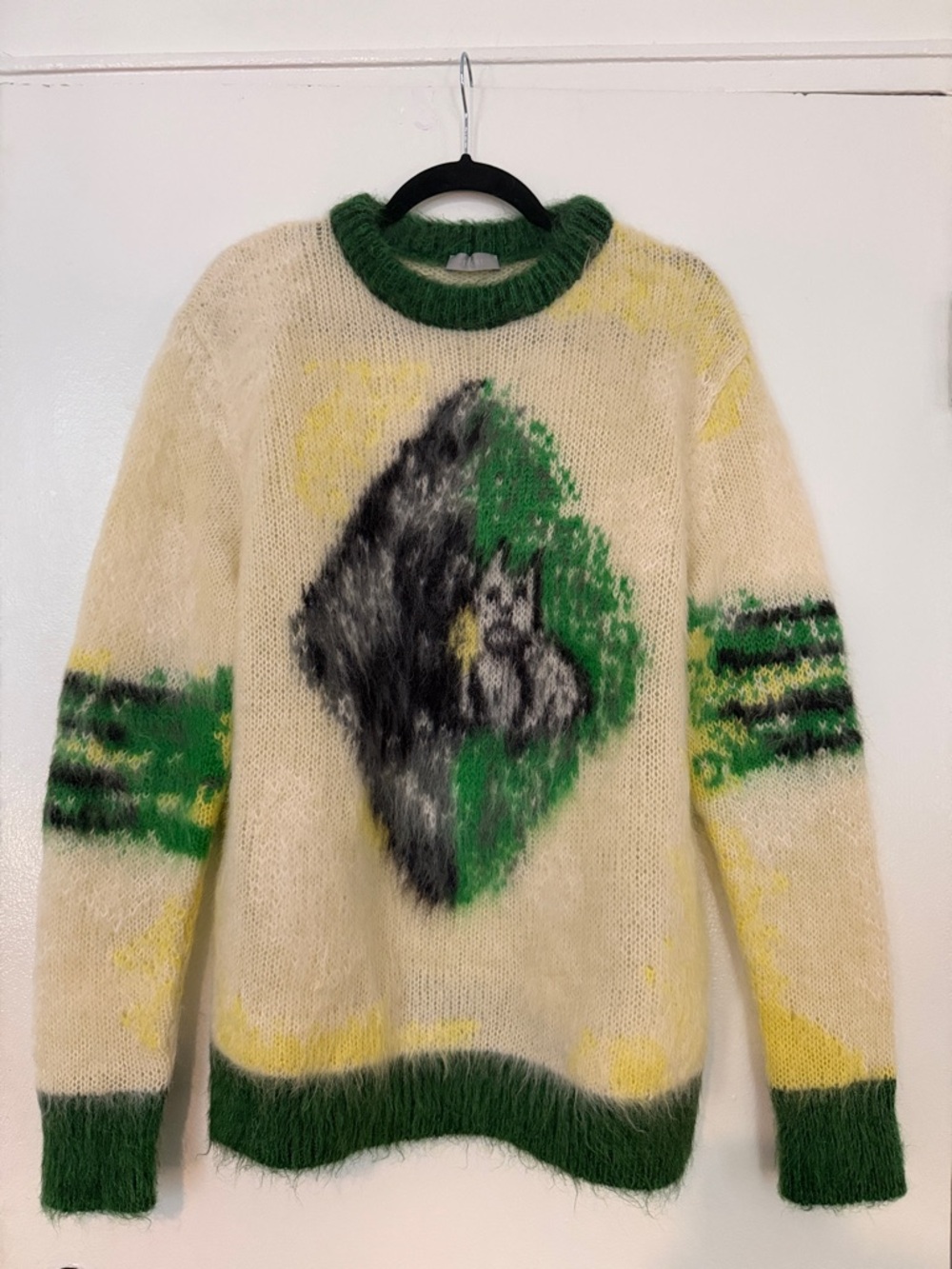 Dior x Peter Doig - Cream Mohair Crewneck Sweater - Rare Collection